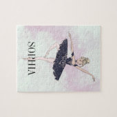 Ballerina Personal Pink Blau Puzzle (Horizontal)