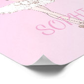 Ballerina Personal Pink Girls Poster (Ecke)