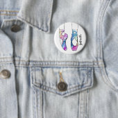 Ballerina Personalisiert Ballet Button (Beispiel)