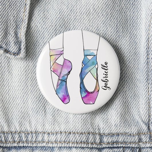 Ballerina Personalisiert Ballet Button