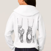 Ballerina Personalisiert Ballet Hoodie (Rückseite)