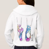 Ballerina Personalisiert Ballet Hoodie (Rückseite)