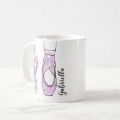 Ballerina Personalisiert Ballet Kaffeetasse (Vorderseite Links)