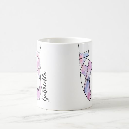 Ballerina Personalisiert Ballet Kaffeetasse (Mittel)