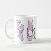 Ballerina Personalisiert Ballet Kaffeetasse (Links)