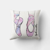 Ballerina Personalisiert Ballet Kissen (Rückseite)