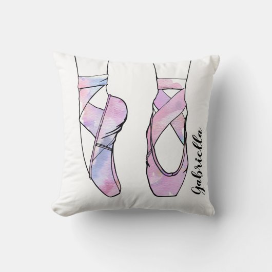 Ballerina Personalisiert Ballet Kissen (Vorderseite)