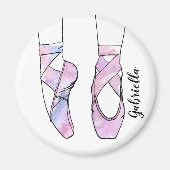 Ballerina Personalisiert Ballet Magnet (Vorne)