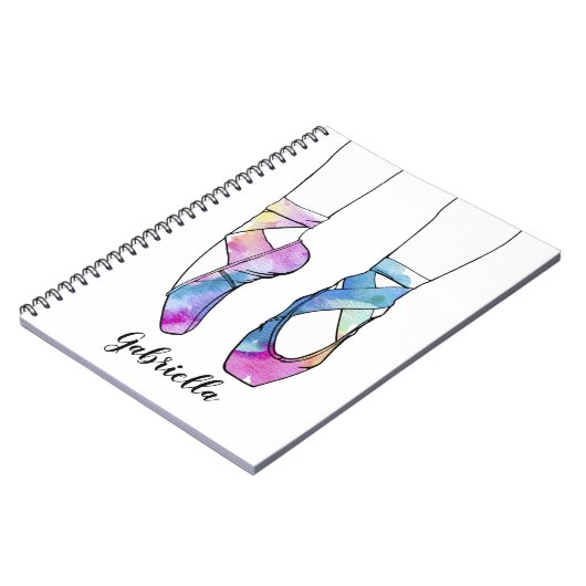 Ballerina Personalisiert Ballet Notizblock (Linke Seite)