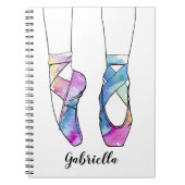 Ballerina Personalisiert Ballet Notizblock (Vorderseite)