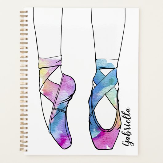 Ballerina Personalisiert Ballet Planer (Vorderseite)