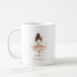 Ballerina Personalisiert Name Girly Kaffeetasse