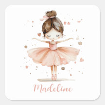 Ballerina Personalisiert Name Girly