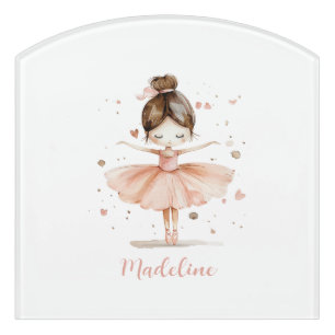 Ballerina Personalisiert Name Girly Türschild