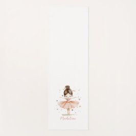 Ballerina Personalisiert Name Girly Yogamatte
