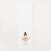 Ballerina Personalisiert Name Girly Yogamatte (Rückseite)