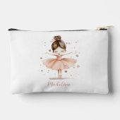 Ballerina Personalisiert Name Girly Zubehörtasche (Rückseite)