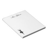 Ballerina Personalisiert Notepad Notizblock (angewinkelt)