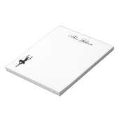 Ballerina Personalisiert Notepad Notizblock (Rotiert)