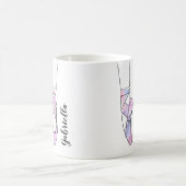 Ballerina Personalisiert Pink Ballerina Kaffeetasse (Mittel)