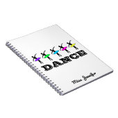 Ballerina Personalisiert Tanzlehrer Geschenk Notizblock (Rechte Seite)