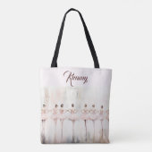Ballerina Personalisiert Tote Bag Tasche (Rückseite)