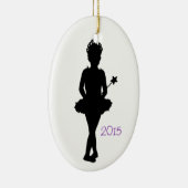 Ballerina-personalisierte Keramikornament (Rechts)