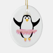 Ballerina-Pinguin Keramikornament (Rechts)