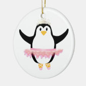 Ballerina-Pinguin Keramikornament (Links)