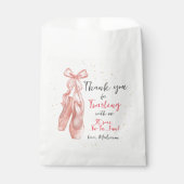 Ballerina Pink Ballet Slippers Geschenktütchen (Vorderseite)