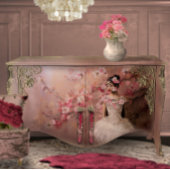 Ballerina Pink Blossom Wandern neben dem Wasser Seidenpapier