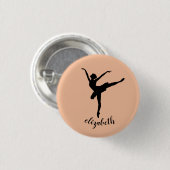 Ballerina pink button (Vorne & Hinten)