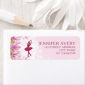 Ballerina Pink Geburtstagsrücksendeadresse (Insitu)