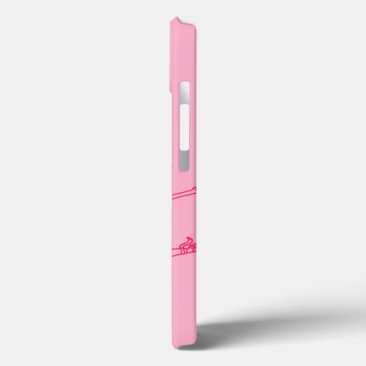 Ballerina pink Girls benennen personalisierten Pik Case-Mate iPhone Hülle (Rückseite / Links)