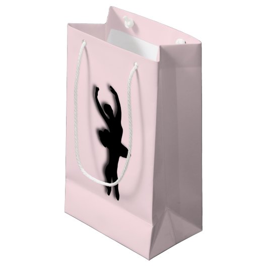 Ballerina Pink Kleine Geschenktüte (Vorderseite Schrägansicht)