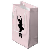 Ballerina Pink Kleine Geschenktüte (Rückseite Schrägansicht)