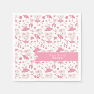 Ballerina Pink Paper Napkin Serviette