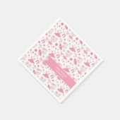 Ballerina Pink Paper Napkin Serviette (Ecke)