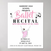 Ballerina Pink Poster (Vorne)