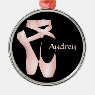 Ballerina Pink Schuhe Custom Ornament Aus Metall
