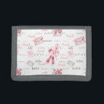 Ballerina Pink Schuhe Personalisiert Tri-fold Geldbeutel<br><div class="desc">Dieses Design kann in dem Bereich personalisiert werden, der durch das Ändern des Fotos und/oder Textes zur Verfügung gestellt wird. Oder Sie können es anpassen, indem Sie den Mausklick auswählen, um weitere Optionen anzupassen, um die Farbe des Hintergrunds zu löschen oder zu ändern, Text hinzuzufügen, die Textfarbe oder den Stil...</div>
