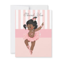 Ballerina Pink Tutu Stripes Blume Vielen Dank