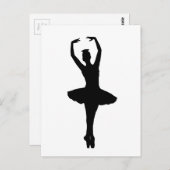 BALLERINA PIROUETTE EN POINTE (Ballet Dancer) ~ Postkarte (Vorne/Hinten)