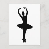 BALLERINA PIROUETTE EN POINTE (Ballet Dancer) ~ Postkarte (Vorderseite)
