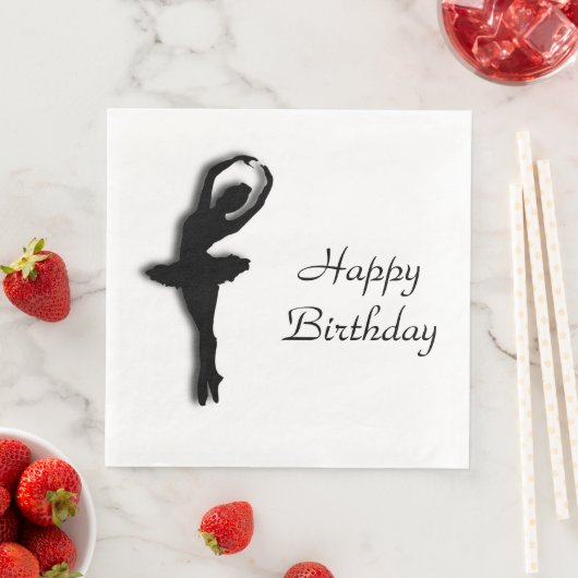 Ballerina Pirouette in Garden Green Serviette (Beispiel)