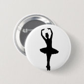 BALLERINA-PIROUETTEN-en POINTE (Ballett-Tänzer) ~ Button (Vorne & Hinten)
