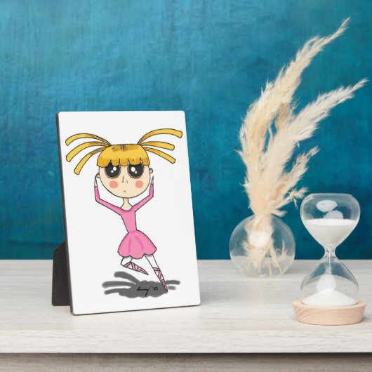 Ballerina Plaque Fotoplatte (Seite)