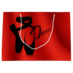 Ballerina Pointe Shoes Dance LG Geschenktasche Große Geschenktüte