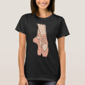 Ballerina Pointe Shoes Point Girls Schule T-Shirt (Vorderseite)