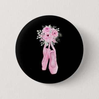 Ballerina Pointe Shows Blume Ballet Dancer Button